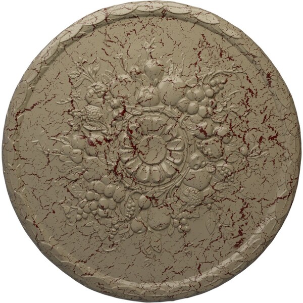 Ekena Millwork Anthony Harvest Ceiling Medallion (Canopies up to 2 1/8"), 22 1/2"OD x 1 1/4"P, Gobi Desert Crackle CM22ATGDC - main